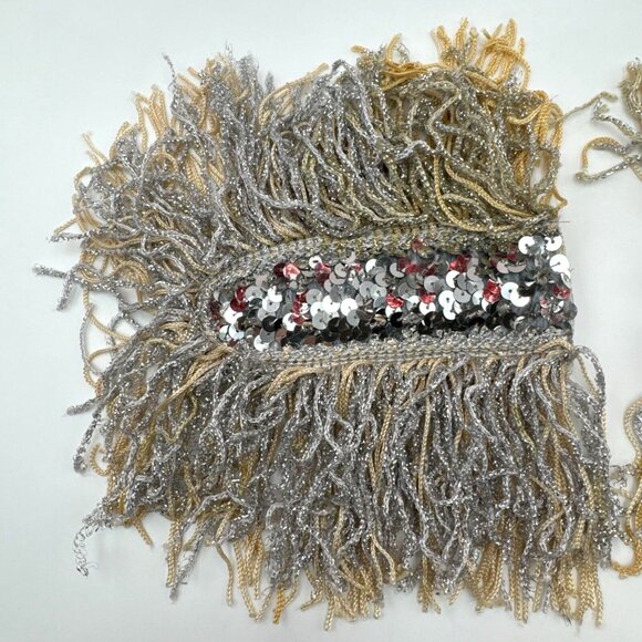 PEP THREADS VTG Sequin Band Jacket Vest Junior Sized MADE IN USA 1990's costume - Picture 11 of 16